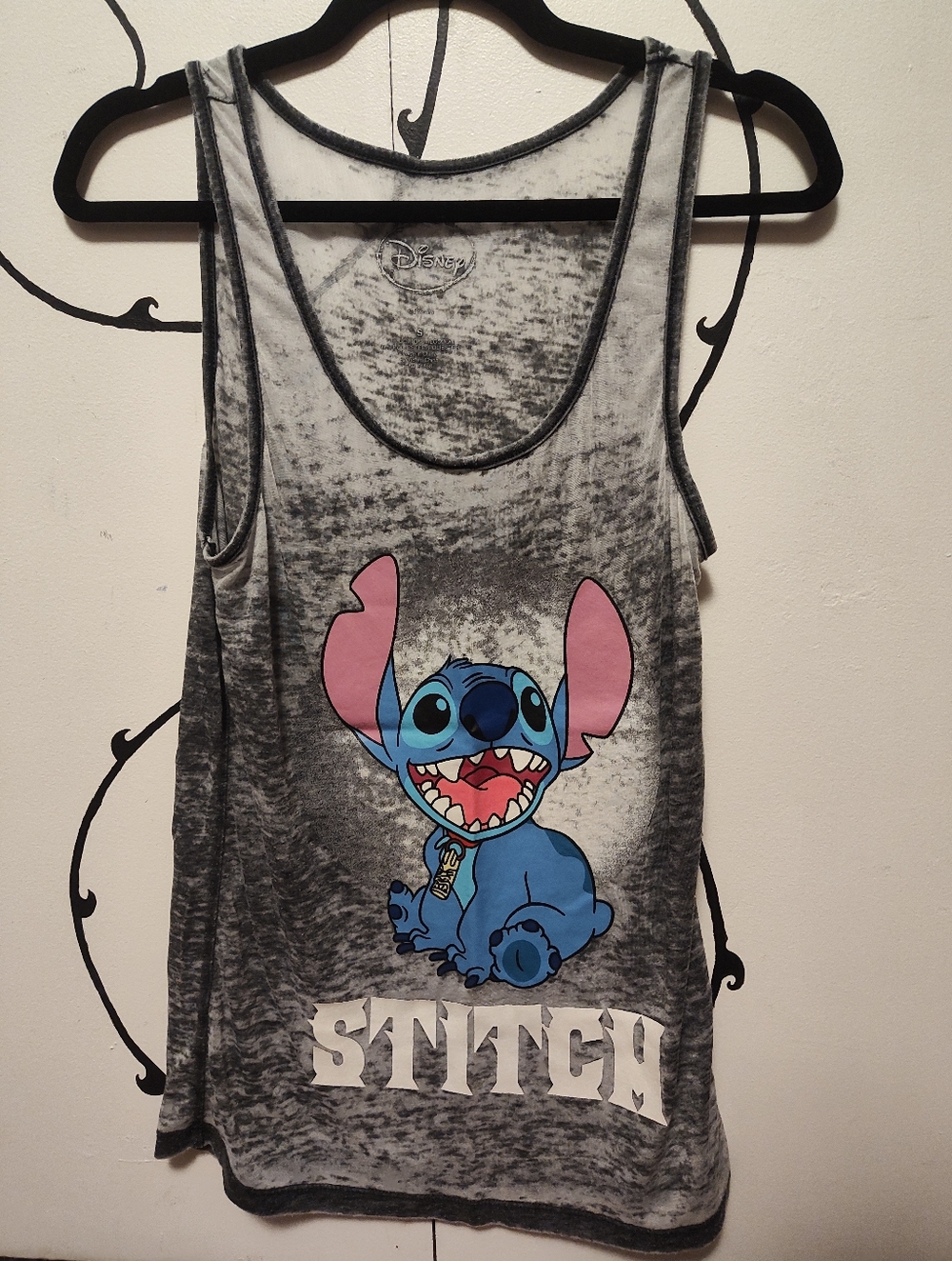 Distressed Gray Stitch Tank Top